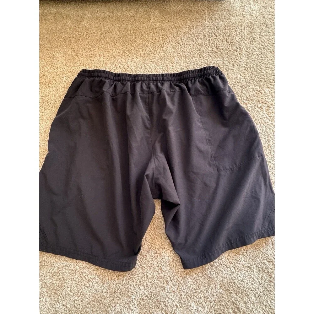 UNRL Training Shorts Men 2XL Black Performance Stretch Gym Workout Athletic Logo